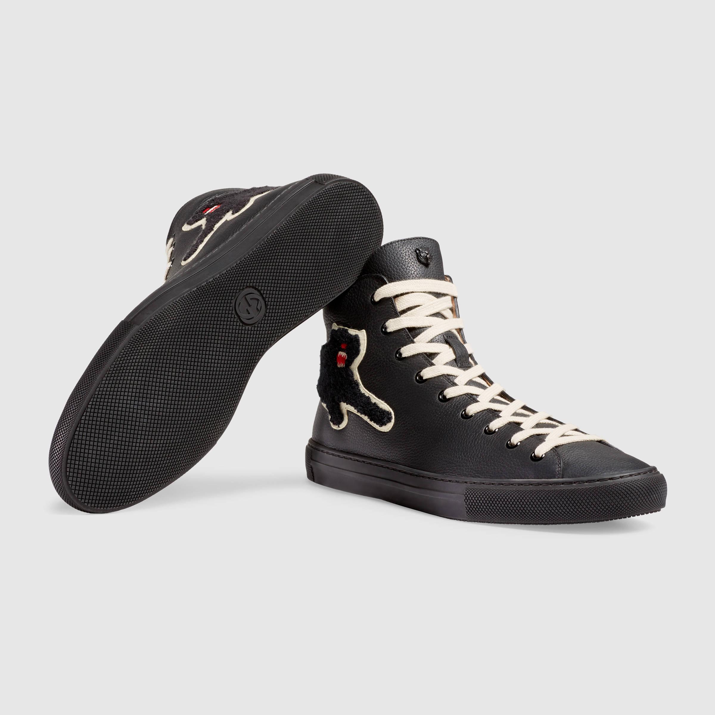 Gucci black 2025 panther shoes